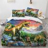 Funda de edredón de dinosaurio para habitación infantil transfronteriza, juego de ropa de cama, microfibra, Amazon, comercio exterior europeo y americano