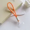 Cordão de Celular Estilo Ins com Tira de Pulso Trançada e Espaçador Transparente Acessório de Celular Dopamina