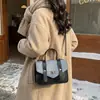 2026 Verano Nuevo Estilo Bolso Mensajero Retro Color Contrastante Bolso de Hombro para Mujer Cruzado Bolso de Mano para Estudiante Bolso de Hombro Cambridge