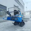 Modelo Combinado Tipo Oruga Antihundimiento 195 Cosechadora de Arroz, Trilladora de Granos, Máquina Cortadora de Trigo con Anchos de Corte de 1m, Tipo Montable para Uso Doméstico