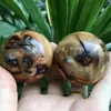 Bolas de Salud de Madera de Azufaifo Golpeada por Rayos Naturales con Marcas Completas de Rayos, Bolas Portátiles y Simples de Mano para Entretenimiento, Venta al por Mayor desde el Fabricante
