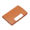 Portatarjetas de Negocio de Cuero Personalizado con Logo Caja Metálica para Tarjetas de Visita Portatarjetas de Negocio de Cuero PU Portatarjetas de Negocio de Cuero