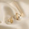 Aretes de Perlas con Orejas de Conejo, Diseño de Moda, Sentido, Aretes para Viento Frío, para Mujer, Corea del Sur, Elegantes, Pequeños, Retro, Elegantes