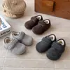 Sapatos de Bebê Estilo Coreano 2026 Inverno Tecido de Lã Infantil Peles Sapatos Birken Unissex Versátil Solado Macio Mocassins