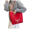 Bolso de Tote Rayado Nuevo 2026 para Mujer, Tendencia Ins Estilo Coreano, Versátil Doble Cara Gran Capacidad Bolso de Hombro para Viajar