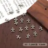 Accesorios de arte para uñas transfronterizos, cruz de estilo oscuro, joyería de aleación retro de moda, nuevas decoraciones metálicas para arte de uñas
