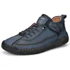 Zapatos de mujer de talla grande más vendidos en Amazon transfronterizos, zapatos casuales cosidos a mano, zapatos de trabajo para exteriores unisex de media caña para hombres