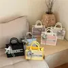 Bolsa feminina de nicho de alta qualidade, nova bolsa de mão estelar da moda de verão de 2026, bolsa tote com blocos de cor e poá