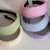 Diadema de Punto Rayada de Colores Caramelo con Ala Ancha, Simple y Versátil, Adecuada para Salidas Diarias, Nuevo Estilo de Accesorio para el Cabello