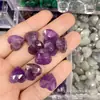 Colgante de Piedra Ojo de Tigre de Cristal Rosa de 15 mm Forma de Gota Accesorios para Pendientes, Collares, Pulseras DIY de Piedras Preciosas Accesorios DIY de Cristal