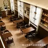 Mesas y Sillas de Estilo Medieval, Cabinas para Restaurantes Occidentales, Juegos de Mesa y Sillas de Comedor tipo Sofá, Tabernas, Bares, Cafeterías, Mesas y Sillas para Tiendas