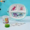 Pony Polly Melamina Grado Alimenticio Vajilla Hogareña Dibujos Animados Tazón Infantil Guardería Vajilla Infantil Plato Dividido Venta al por Mayor