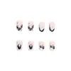 Colección de uñas redondas de Halloween manicura lista para usar uña postiza parche de uña pieza de uña