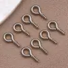 Ganchos de Tornillo con Colgante de Perla de Acero Inoxidable, Arandelas de Tornillo, Conectores de Abalorios Hechos a Mano para DIY, Accesorios de Joyería