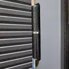 Puerta de Hierro de Exportación Rusa con Inserciones Decorativas, Panel Trasero de Tablero de Densidad de Madera, Puerta de Entrada de Acero Antirrobo