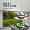 Nueva lámpara para fumar mahjong lámpara para fumar máquina de mahjong candelabro elevable para sala de ajedrez y cartas purificador de aire circulación interna doble capa