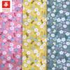 Tela de popelina de algodón con estampado de plantas y pequeñas flores, para ropa de mujer, vestido infantil, venta al por mayor