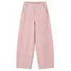 Pantalones de Trabajo de Algodón Color Oro Titanio con Dobladillo Curvo Pierna Recta para Mujer 2026 Nuevo Otoño Persona Baja Popular Este Año Pantalones de Pierna Ancha
