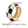 Design de grade de tabuleiro de xadrez pingando óleo design de quadrado geométrico pulseira personalizada estilo metal retrô preto e branco pulseira criativa