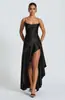 Estilo Caliente de Verano Transfronterizo de Comercio Exterior Europeo y Americano Vestido de Gala Irregular Sexy para Mujer con Tirantes Espalda Descubierta Volantes