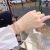 Pulseira de Raquete Edição Shi Jia Seiko Pulseira Duas em Uma Empilhada Feminina Elemento de Cristal Shi Hua Transmissão ao Vivo Direta da Fábrica