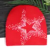 Chapéu de Tricô Jacquard Estrela de Cinco Pontas Americano Mais Vendido Transfronteiriço Casual Versátil Rua Outdoor Tendência À Prova de Frio Chapéu Frio para Casal