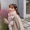 Nova Chegada Cachecol de Xadrez Diamante Feminino Outono e Inverno Estilo Coreano Estilo Japonês Estilo Europeu e Americano Cachecol Quente de Caxemira Espessado à Prova de Frio