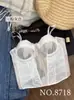 Estampado de pintura al óleo estilo francés, camisola de encaje con sujetador incorporado y control de abdomen, adecuada para usar en capas o como top exterior, venta al por mayor 8718