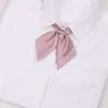 Soñando con Conejo Digital Color Sólido Corbata de Lazo JK Punto Pequeño Rosa Raíz de Loto Rosa Vino Tinto Uniforme Japonés Cuello Flor