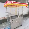 Fogão a Gás do Fabricante, Teppanyaki, Carrinho de Lanches de Feira Noturna, Fritadeira, Carrinho Multifuncional para Barraca, Equipamento Padrão para Tofu Frito e Arroz Frito