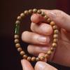 Fabricantes de joias de pulseira de sândalo verde DIY de bambu atacado especificações 0,6 estilo simples masculino e feminino rosário decoração