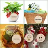 Piezas de Madera Pintadas a Mano para Manualidades Árbol de Navidad Infantil con Agujeros Regalo Etiquetas de Madera Decoraciones para Fiestas Manualidades de Madera Etiquetas para Colgar