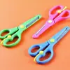 Tijeras Elásticas con Borde de Plástico Envuelto Hechas a Mano para Niños, Tijeras de Seguridad para Estudiantes, Tijeras para Manualidades DIY