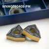 Ferramentas de Torneamento CNC, Revestidas de Cor Dupla Dura, Série PM Atacado de Fábrica, Pastilha de Torneamento de Carboneto