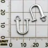 Aleación de Zinc 26 Letras Mayúsculas del Alfabeto Inglés A-Z Colgante Pequeño Pulsera DIY Collar Llavero Accesorios de Joyería Colgante