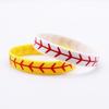 Béisbol para Adultos Atleta Jonrón Juvenil Competencia Escolar Impreso Plano Béisbol Pulsera de Silicona