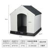 Casa para Perro Exterior Golden Retriever Perro Grande Perrera de Plástico Casa para Perro Grande y Mediano Jaula para Perro de Verano Perrera para Mascotas Caseta para Perro Exterior