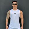 Muscle fitness irmãos verão colete de fitness esportes ao ar livre exercício solto respirável Entrega de uma peça masculina