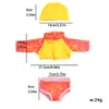 Conjunto de maiô de três peças de 18 polegadas para bonecas, conjunto universal para moda praia American Girl, exclusivamente para exportação transfronteiriça