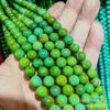 Piedra Natural 2-12mm Turquesa Cuentas Redondas Turquesa Fénix Cuentas Sueltas Colgante Pulsera DIY Accesorios para Joyería