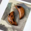 Copa Sagrada Taoísta de Madera Maciza, Talla en Madera Golpeada por el Rayo, Copa en Forma de Media Luna, Copa Yin-Yang, Copa de Adivinación, Suministros para Templos Budistas, Al Por Mayor