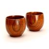 Super arte fábrica vendas diretas alta qualidade natural estilo japonês xícara de chá de madeira barriga grande três reinos copo madeira maciça pequena taça de vinho