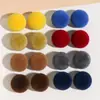 16mm Terciopelo Colorido de Principios de Invierno con Flocado Redondas Bolas de Panal Adornos Semi-Redondos Parches Accesorios para Aretes DIY Accesorios para Pasadores de Cabello