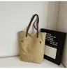 Bolsa de Hombro tipo Tote de Lona Estilo Coreano Gran Capacidad para Viajes de Negocios y Uso Diario Primavera y Verano Nuevo Estilo Perezoso para Estudiantes Universitarios