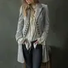 Moda Outono/Inverno Feminina Europeia e Americana 2026 AliExpress Manga Longa Cor Sólida Retalhos Bordado Veludo Dourado Casaco Estilo Europeu e Americano