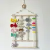 Painel de armazenamento de presilhas de cabelo de parede, suporte de exibição para grampos, organizador de tiaras para banheiro, uso doméstico, presilhas infantis