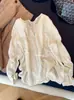Suéter de punto de otoño hueco de lana y lino para mujer, suave, adelgazante, favorecedor, holgado, casual y adecuado para habitaciones con aire acondicionado