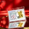 Pegatinas para Teléfono de Oro Puro 999, Láminas de Oro para Hacerse Rico de Princesa, Imanes de Refrigerador de Fortuna, Tarjetas de Oro de Tesoro, Regalos al por Mayor
