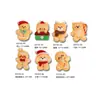 Outono Inverno Natal Homem de Gengibre Decorações para Unhas Urso Fofo de Desenho Animado Cachorrinho Boneco de Neve Acessórios de Unhas Vestíveis de Natal