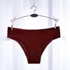Venta directa de comercio exterior ropa interior bikini de una pieza sin costuras para mujer calzoncillos de algodón seda de hielo sexy Europa y Estados Unidos